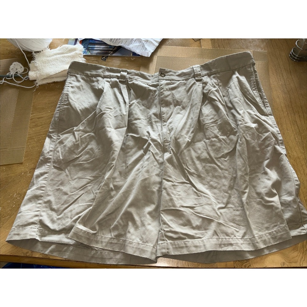 George Foreman Comfort Zone Men's big and tall 48 BIG Expandable Tan Shorts